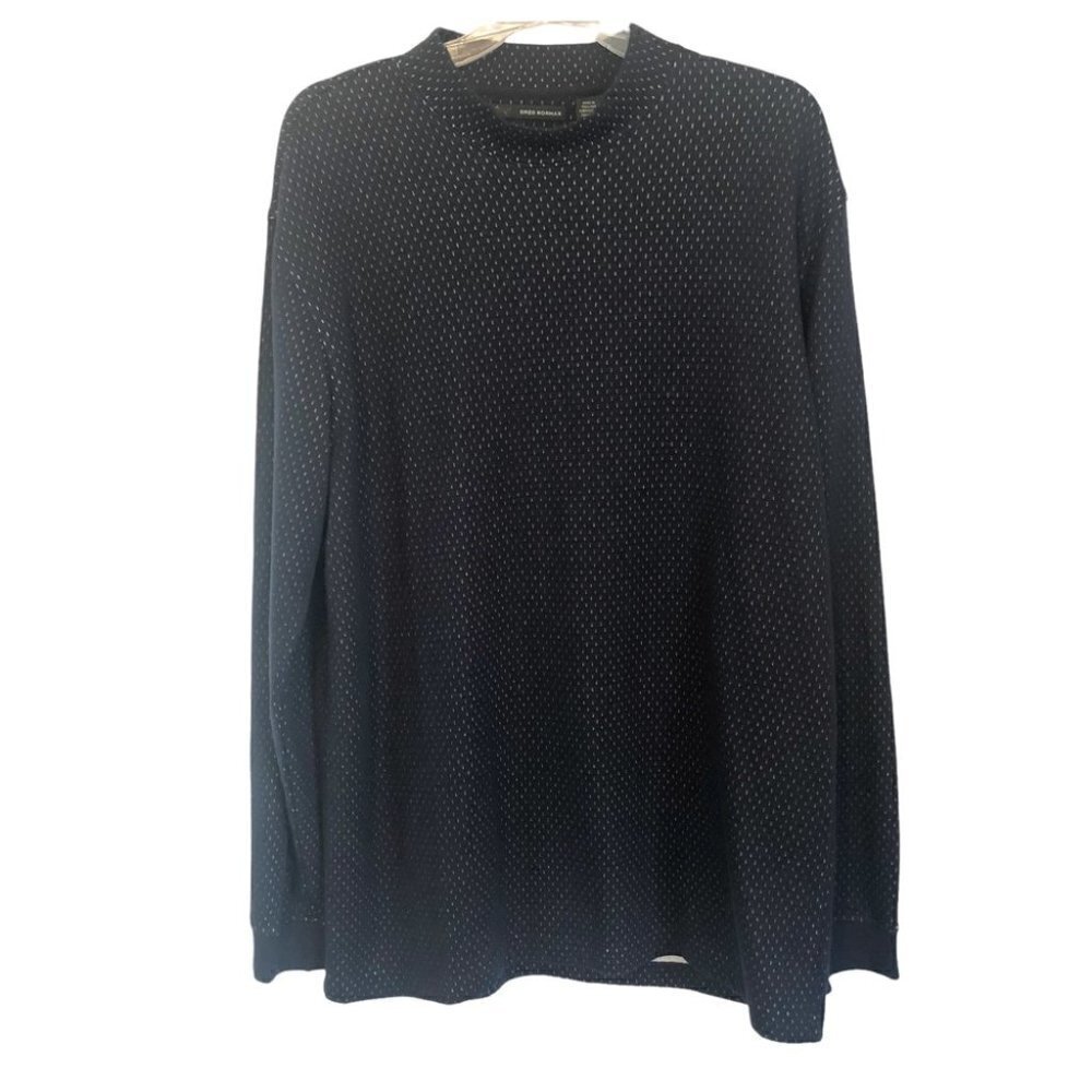 NWOT Men’s  Greg Norman Golf Warm Up Pullover Lg Black Mesh